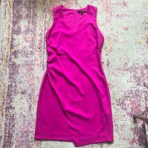 Banana Republic pink sheath dress with wrap look